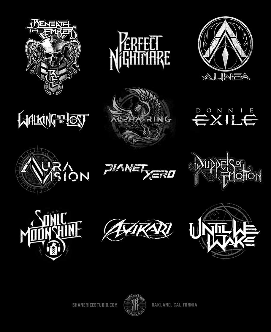 Metal Band Logo Design Examples
