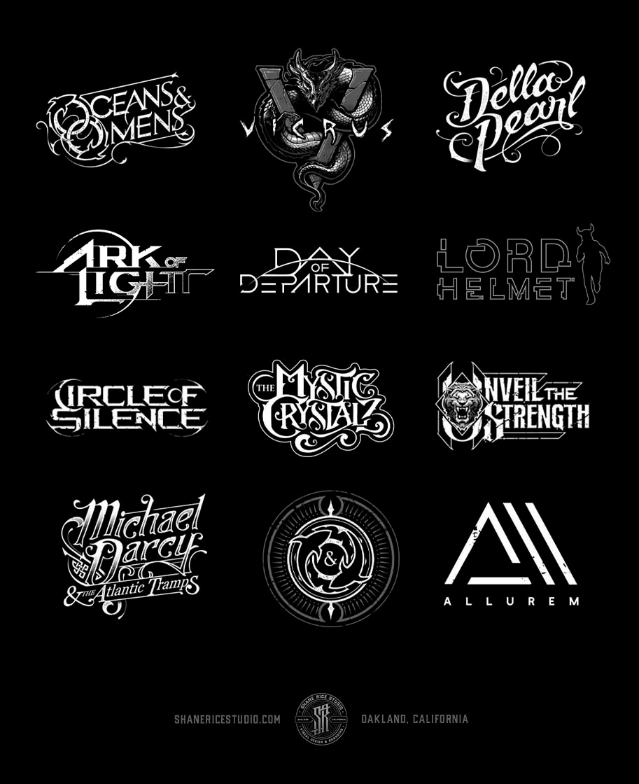 Metal Band Logo Design Examples